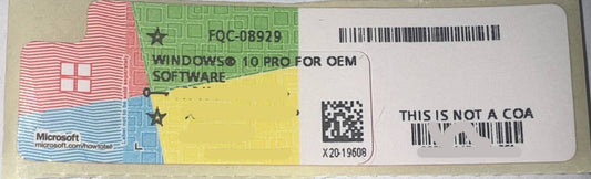 SELO HOLOGRAFICO WINDOWS 10 PROFESSIONAL COEM