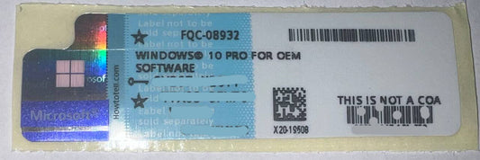 SELO HOLOGRAFICO WINDOWS 10 PROFESSIONAL COEM